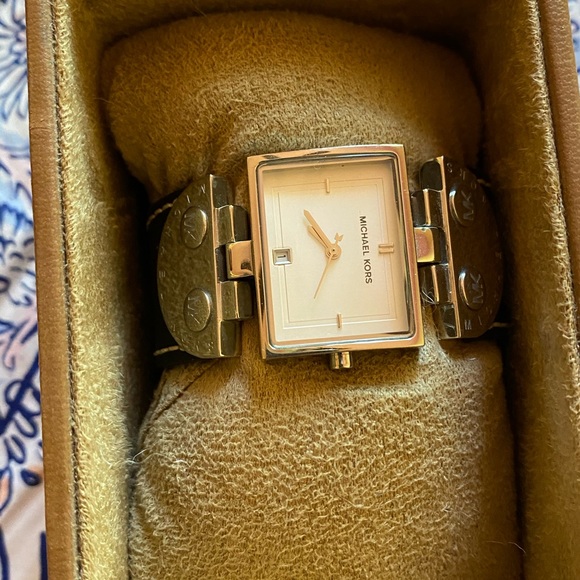 Michael Kors Accessories - Michael Kors Black Leather Watch